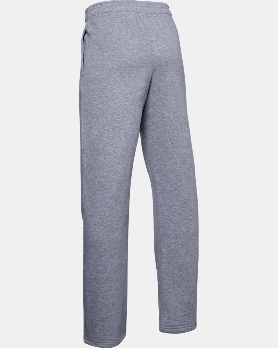 Boys' UA Hustle Fleece Pants, Gray, pdpMainDesktop image number 1